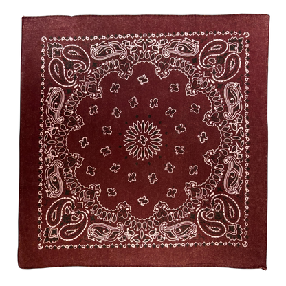 STONEWASHED 22 INCH PAISLEY BANDANNAS - IMPORTED - AS LOW AS $0.80 EACH*