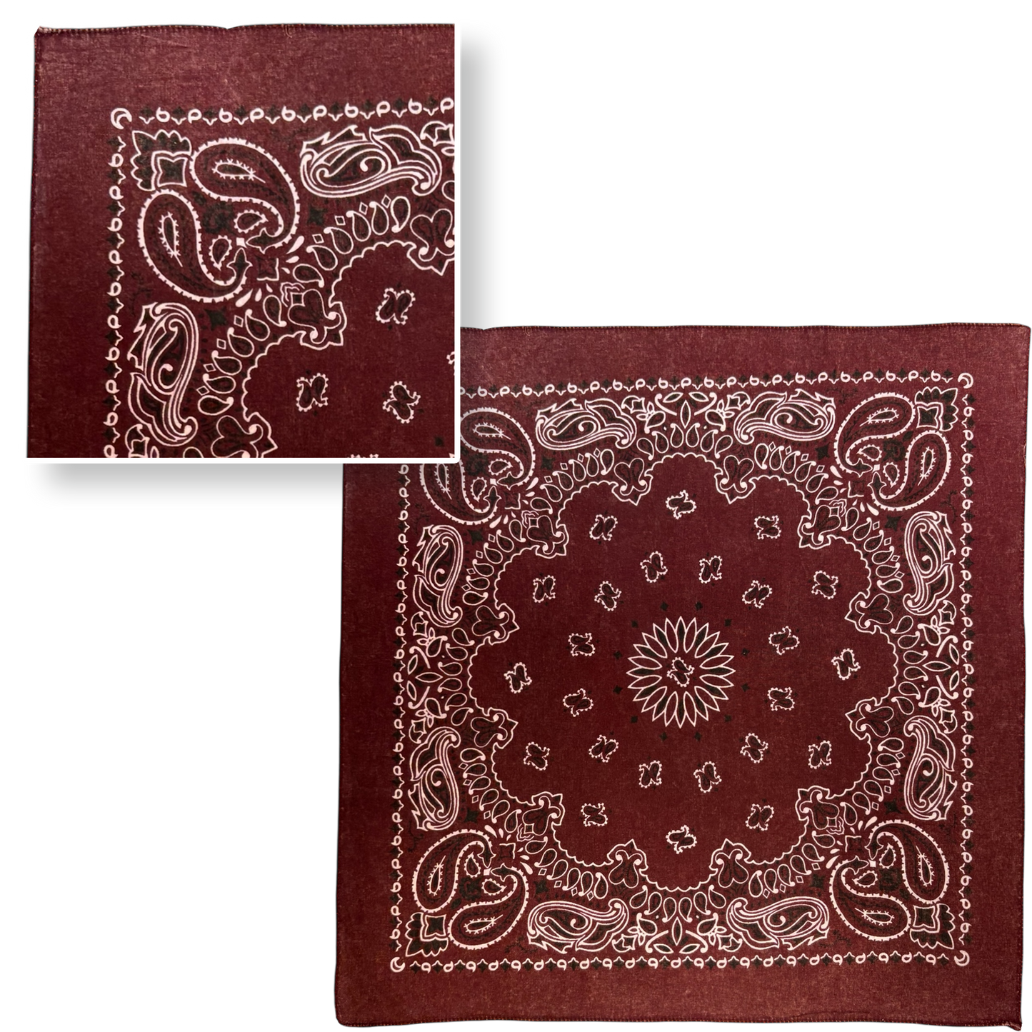STONEWASHED 22 INCH PAISLEY BANDANNAS - IMPORTED - AS LOW AS $0.80 EACH*