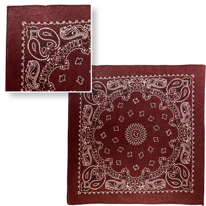 STONEWASHED 22 INCH PAISLEY BANDANNAS - IMPORTED - AS LOW AS $0.80 EACH*