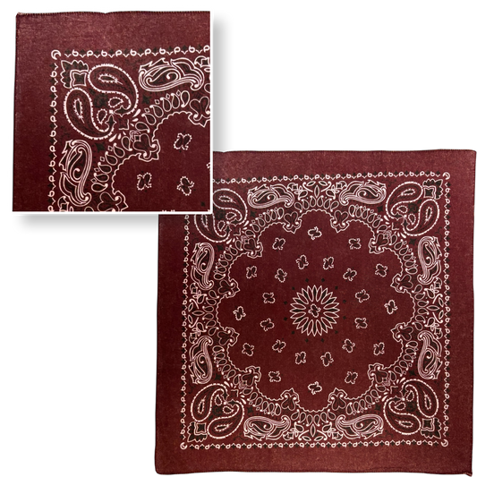 STONEWASHED 22 INCH PAISLEY BANDANNAS - IMPORTED - AS LOW AS $0.80 EACH*